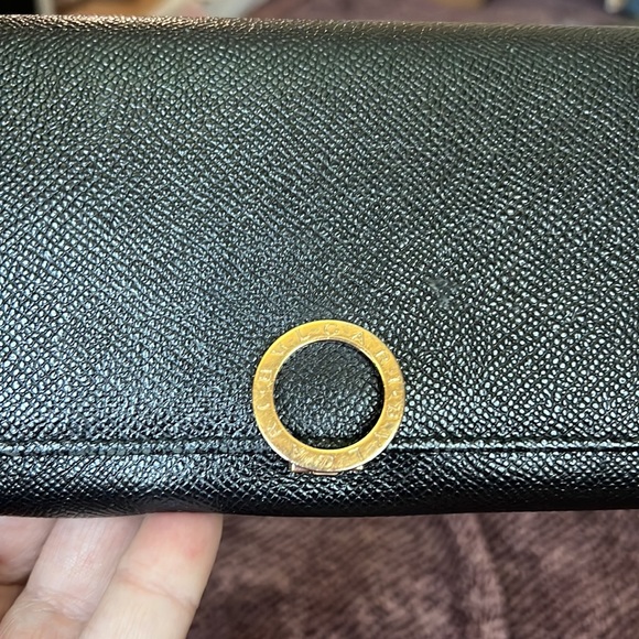 Black Caviar leather Bvlgari full wallet cold hardware - Picture 9 of 12